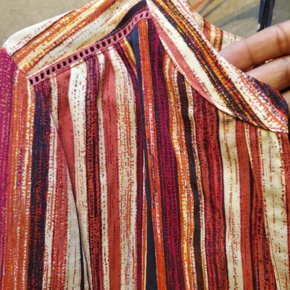 NWT - Zac & Rachel striped blouse - LARGE - Picture 6 of 7